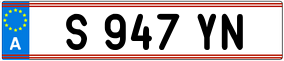 Trailer License Plate